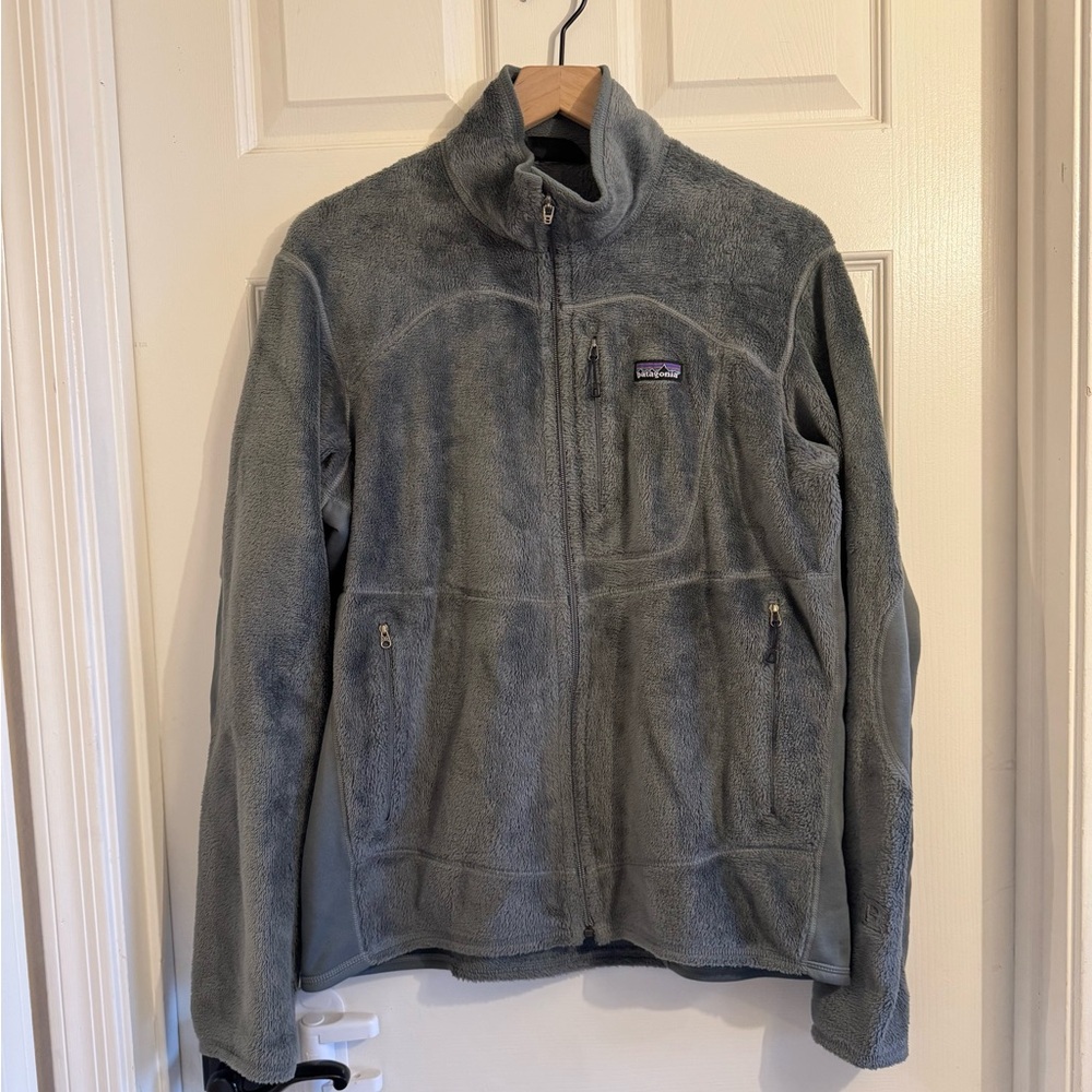 Patagonia R Series R2 Men's Fleece Jacket Rare Narwhal Gray Sz M 25136 Read Desc